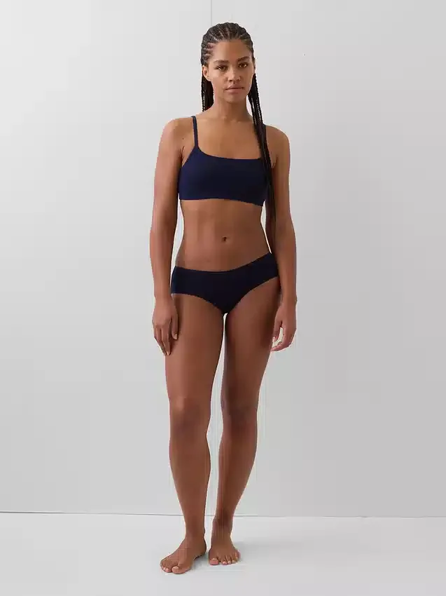 Slip a vita bassa in cotone biologico elasticizzato