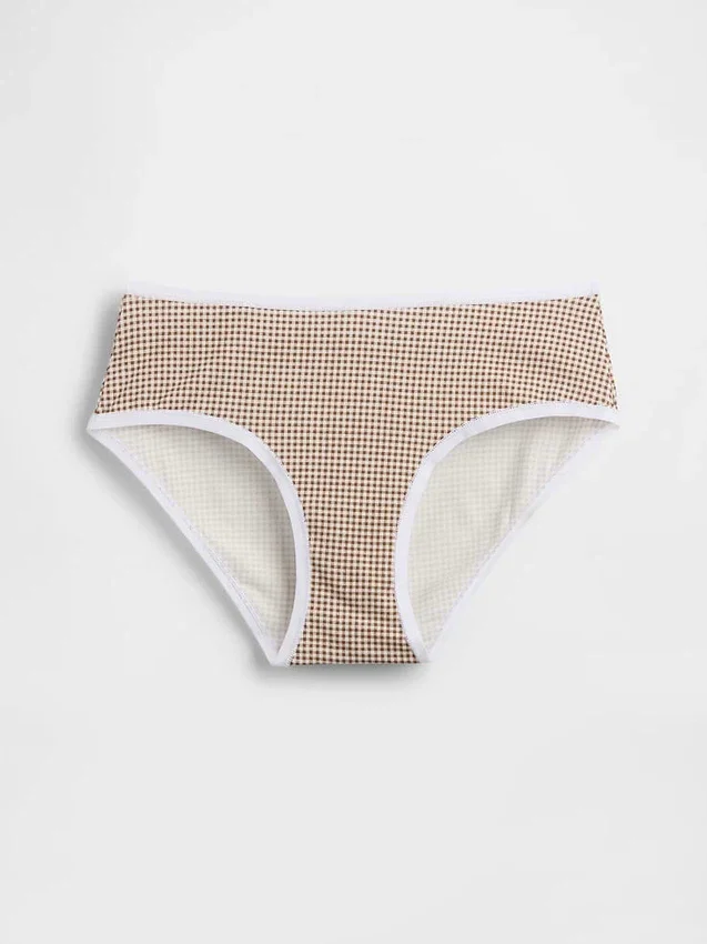 Slip a vita bassa in cotone biologico elasticizzato