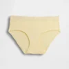 Slip a vita bassa in cotone biologico elasticizzato con bordi in pizzo
