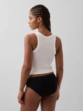 Slip a vita bassa in cotone biologico elasticizzato (confezione da 3)