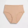 Slip bikini a vita alta in cotone biologico elasticizzato