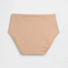 Slip bikini a vita alta in cotone biologico elasticizzato