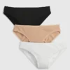 Slip bikini in cotone biologico elasticizzato (confezione da 3)