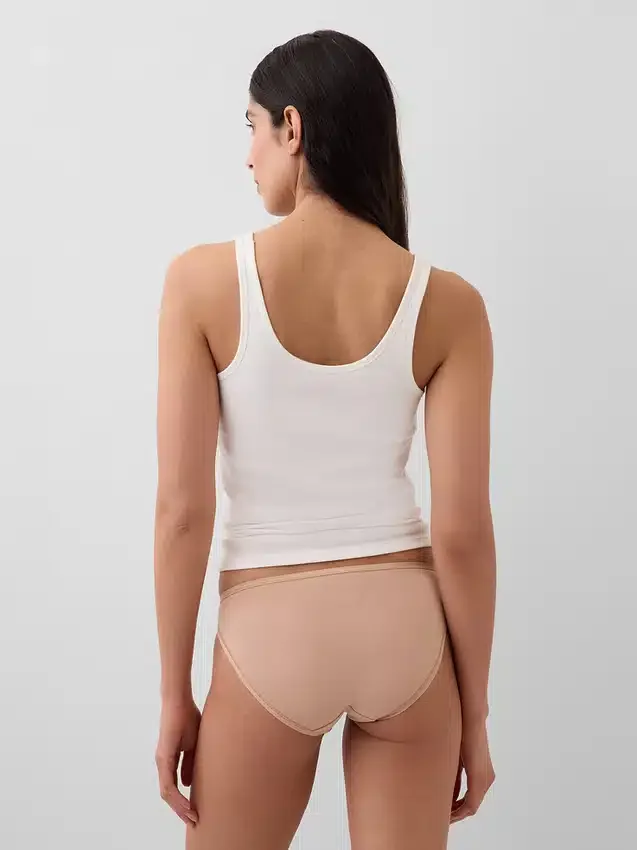 Slip bikini in cotone biologico elasticizzato (confezione da 3)