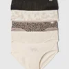Slip bikini in cotone biologico elasticizzato per bambini (confezione da 5)