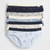 Slip bikini in cotone biologico elasticizzato per bambini (confezione da 5)