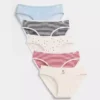 Slip bikini in cotone biologico elasticizzato per bambini (confezione da 5)