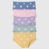 Slip bikini in cotone elasticizzato biologico per bambini piccoli (confezione da 5)