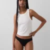 Slip bikini invisibile in cotone biologico elasticizzato