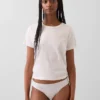 Slip bikini invisibile in cotone biologico elasticizzato