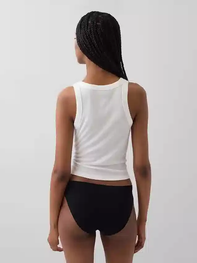 Slip bikini invisibile in cotone biologico elasticizzato