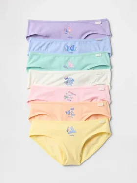 Slip bikini per bambini con i giorni della settimana (confezione da 7)
