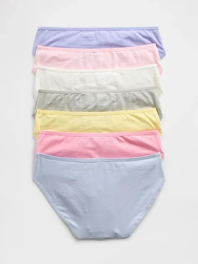 Slip bikini per bambini con i giorni della settimana (confezione da 7)
