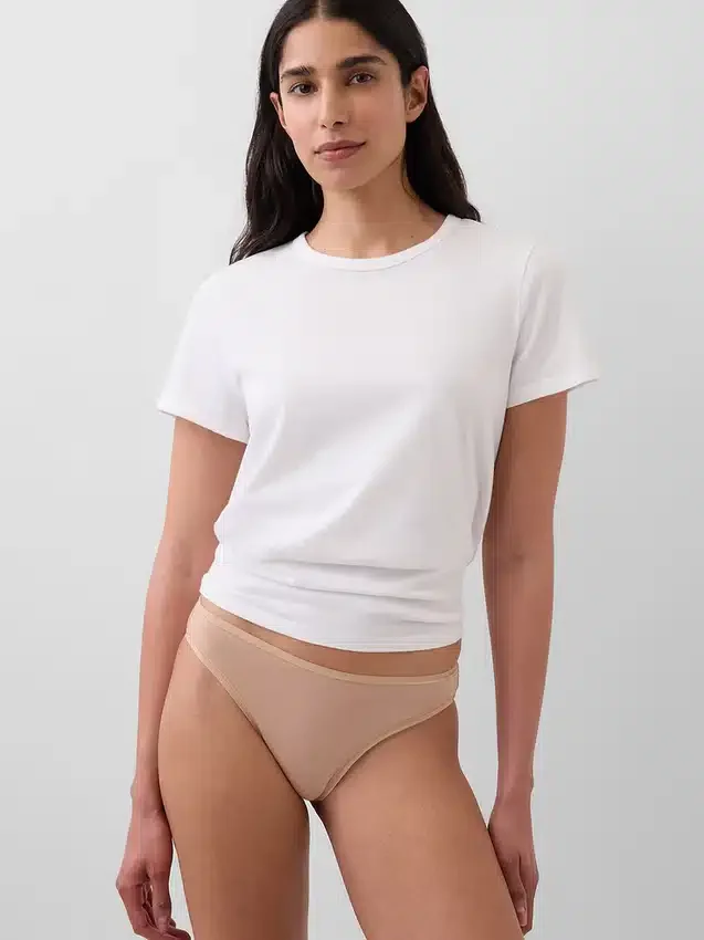 Slip Cheeky in cotone biologico elasticizzato