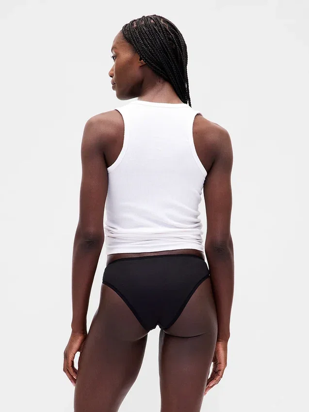 Slip Cheeky in cotone biologico elasticizzato