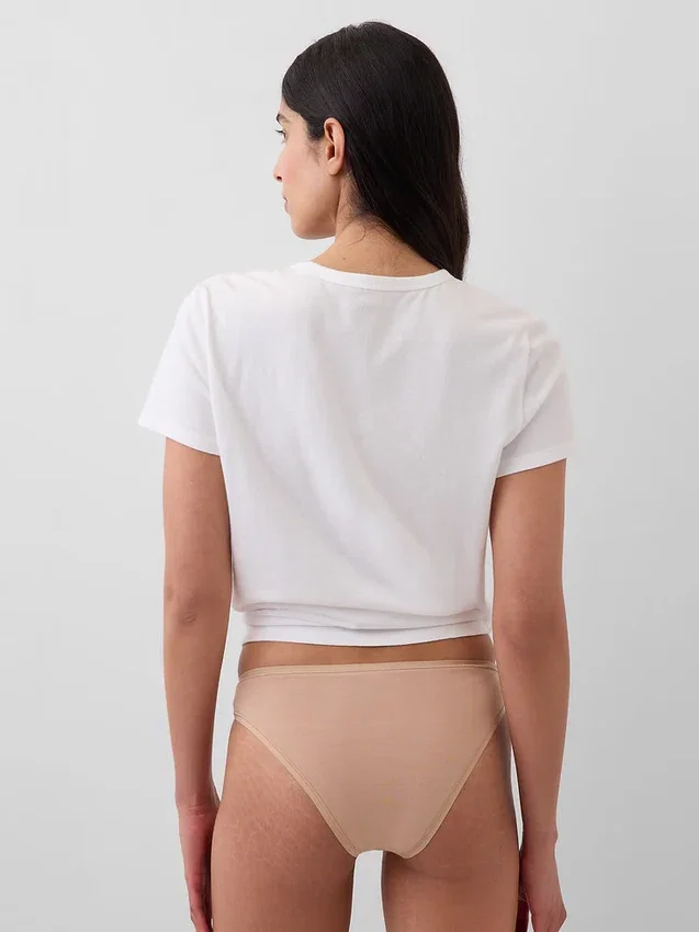 Slip Cheeky in cotone biologico elasticizzato
