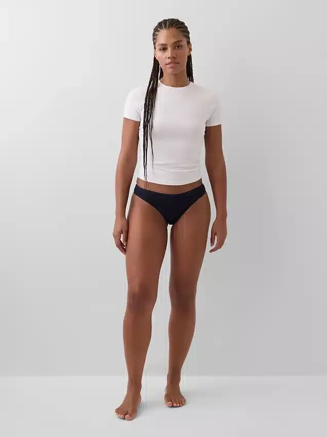 Slip Cheeky in cotone biologico elasticizzato