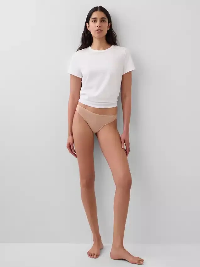 Slip Cheeky in cotone biologico elasticizzato