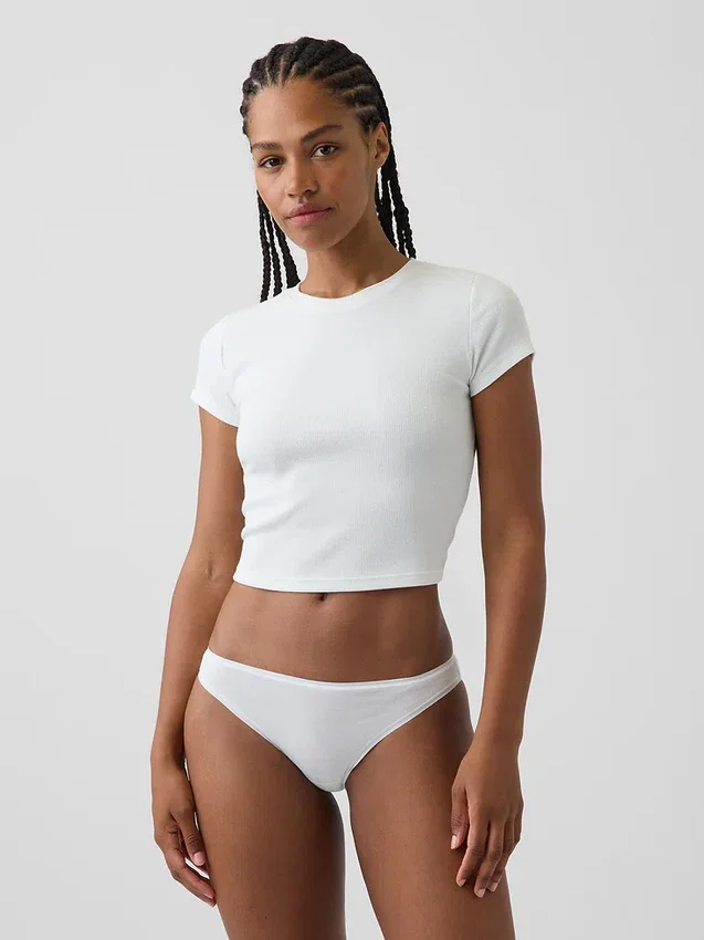 Slip Cheeky in morbidissimo cotone biologico elasticizzato
