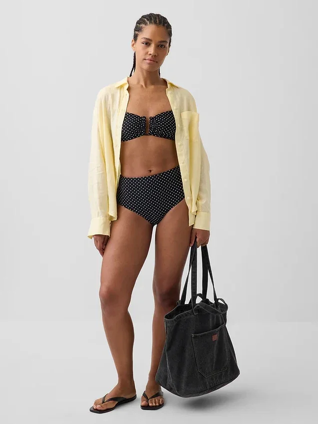 Slip da bikini a vita alta