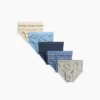 Slip da gioco in cotone biologico elasticizzato per bambini (confezione da 5)