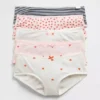 Slip hipster in cotone biologico elasticizzato per bambini (confezione da 5)