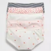 Slip hipster in cotone biologico elasticizzato per bambini (confezione da 5)
