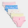 Slip in cotone biologico elasticizzato per bambini (confezione da 5)