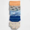 Slip in cotone biologico elasticizzato per bambini (confezione da 5)
