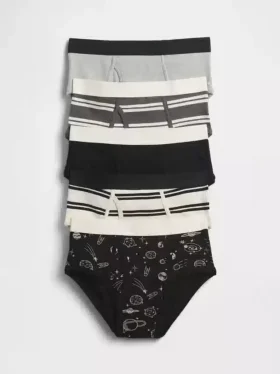 Slip per bambini in cotone biologico elasticizzato (confezione da 5)