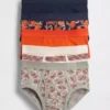 Slip per bambini in cotone biologico elasticizzato (confezione da 5)