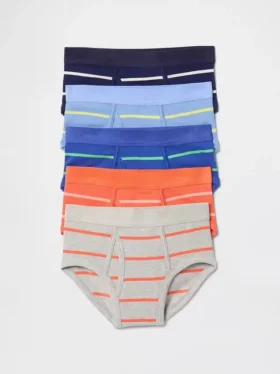 Slip per bambini in cotone biologico elasticizzato (confezione da 5)