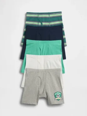 Slip per bambini in cotone biologico elasticizzato (confezione da 5)