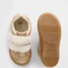 Sneakers con pelliccia vegana glitterata per bambini piccoli
