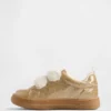 Sneakers con pelliccia vegana glitterata per bambini piccoli