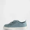 Sneakers in tela e denim per bambini