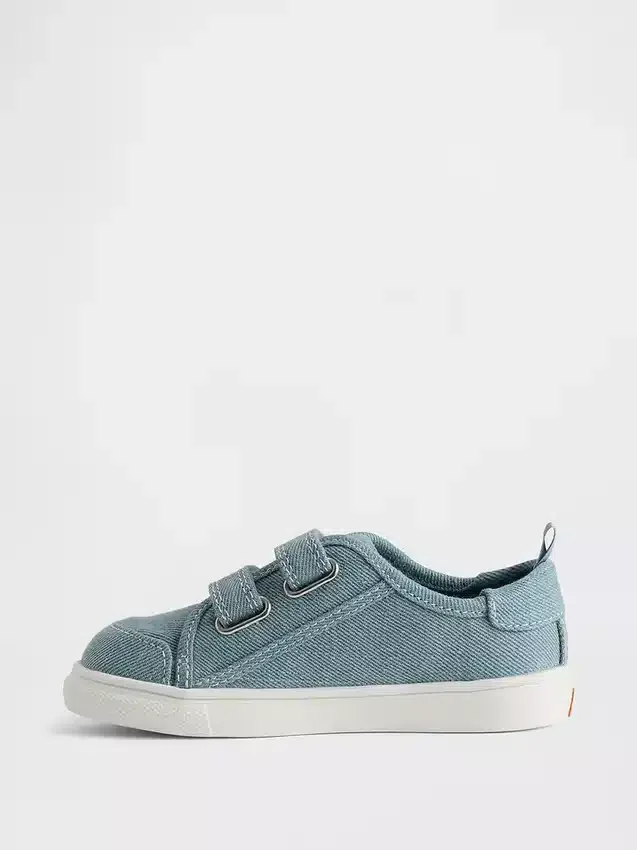 Sneakers in tela e denim per bambini