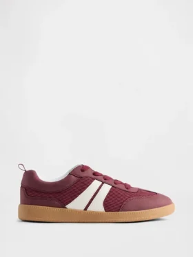 Sneakers in velluto a coste per bambini