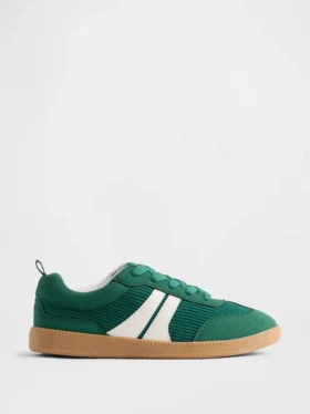 Sneakers in velluto a coste per bambini