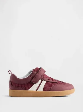 Sneakers in velluto a coste per bambini