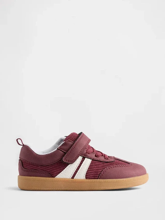 Sneakers in velluto a coste per bambini