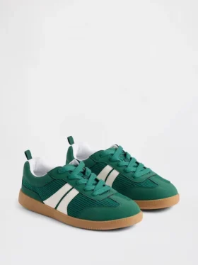 Sneakers in velluto a coste per bambini