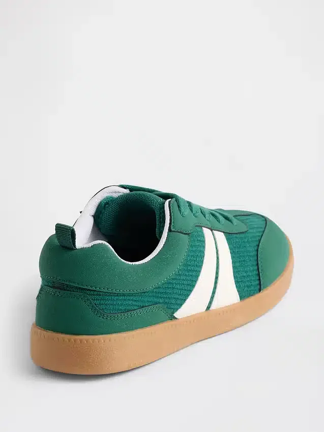 Sneakers in velluto a coste per bambini