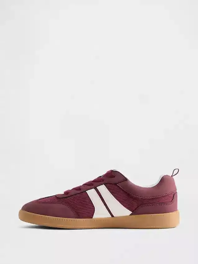 Sneakers in velluto a coste per bambini