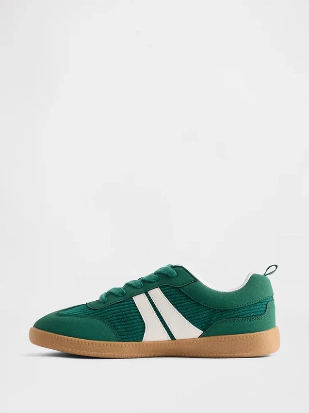 Sneakers in velluto a coste per bambini