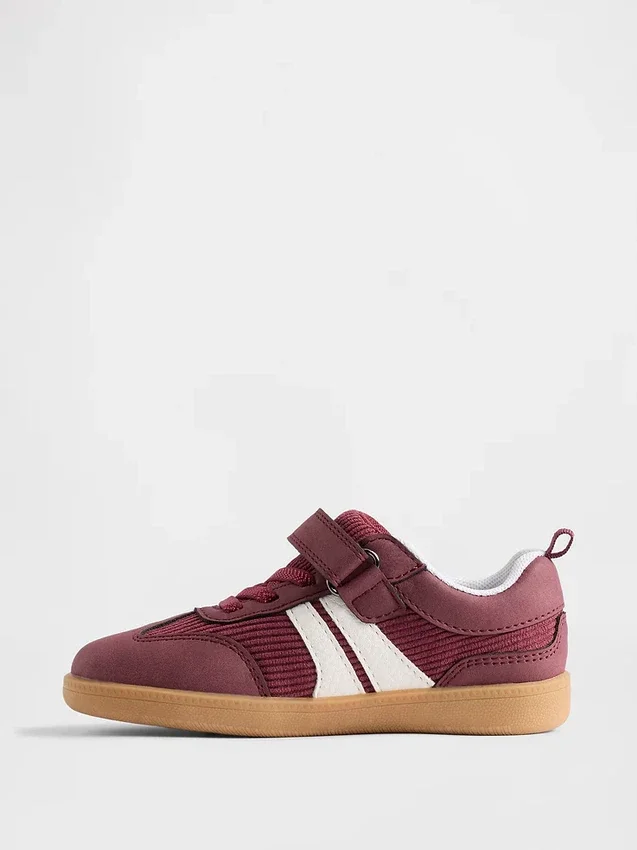 Sneakers in velluto a coste per bambini