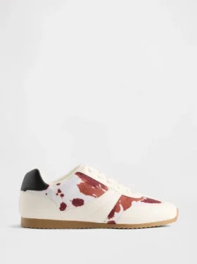 Sneakers per bambini con stampa mucca