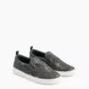 Sneakers slip-on in tela mimetica per bambini