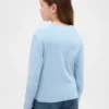 T-shirt a collo alto a costine per bambini