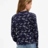T-shirt a collo alto a costine per bambini